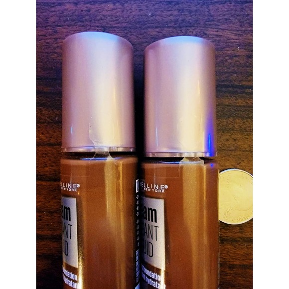 2 Pack Maybelline New‎ York Dream Radiant Liquid Hydrating Foundation Mocha #128 - Picture 3 of 3